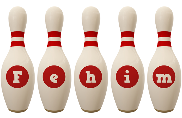 Fehim bowling-pin logo
