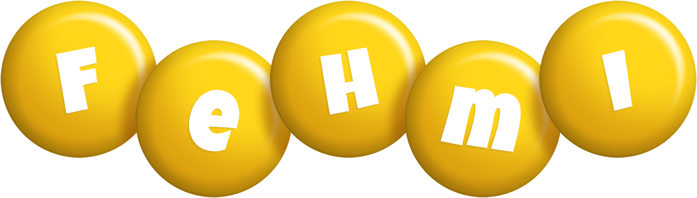 Fehmi candy-yellow logo
