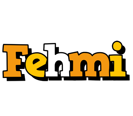 Fehmi cartoon logo