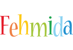 Fehmida birthday logo