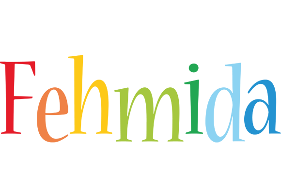 Fehmida birthday logo
