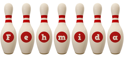 Fehmida bowling-pin logo