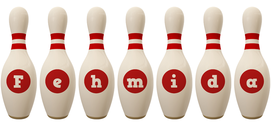 Fehmida bowling-pin logo