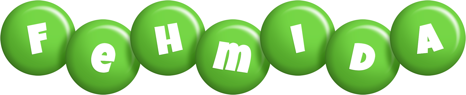 Fehmida candy-green logo