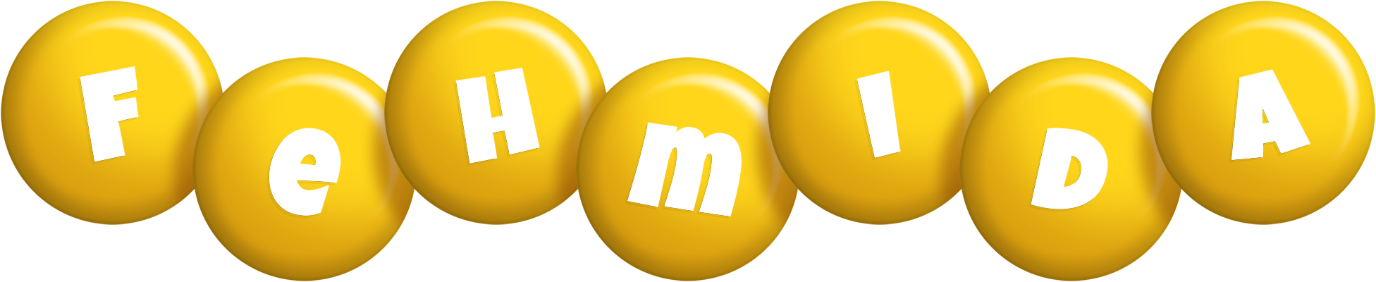 Fehmida candy-yellow logo