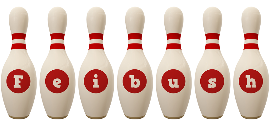 Feibush bowling-pin logo