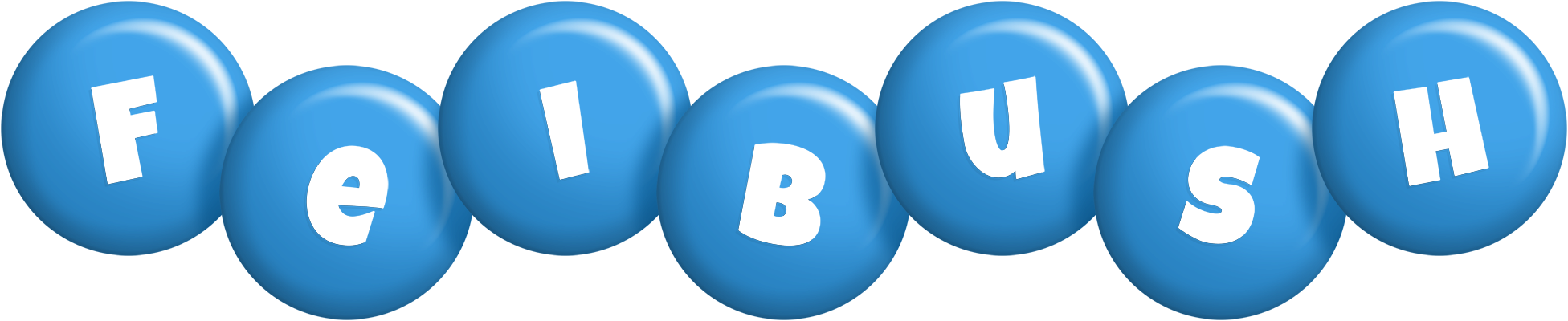 Feibush candy-blue logo