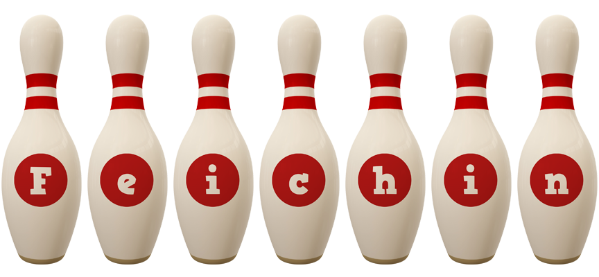 Feichin bowling-pin logo