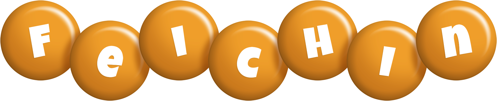 Feichin candy-orange logo