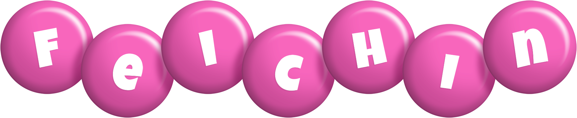Feichin candy-pink logo