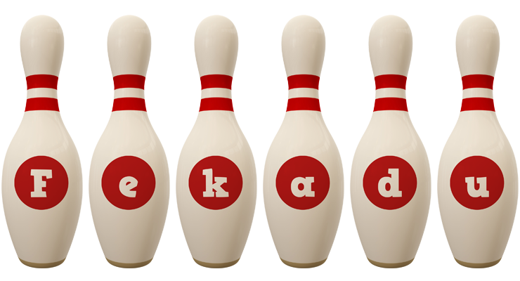 Fekadu bowling-pin logo