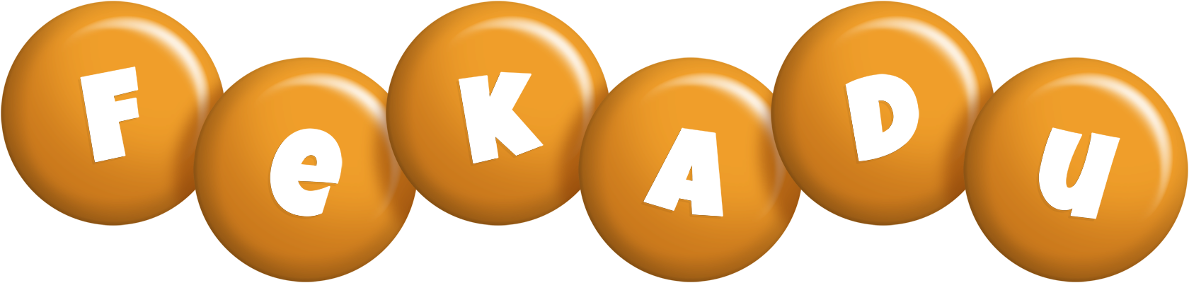 Fekadu candy-orange logo