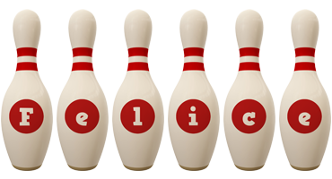 Felice bowling-pin logo