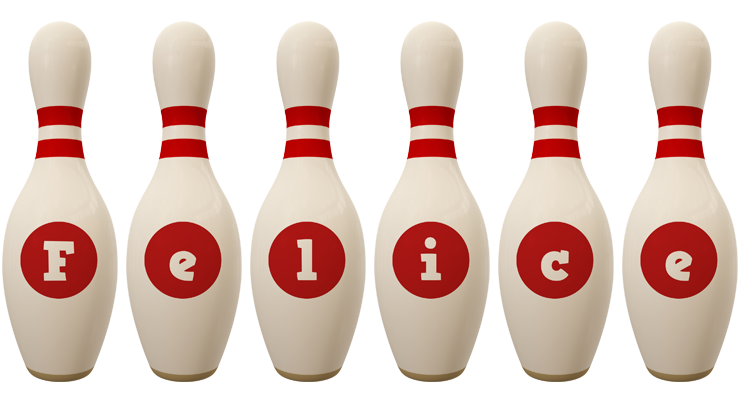 Felice bowling-pin logo