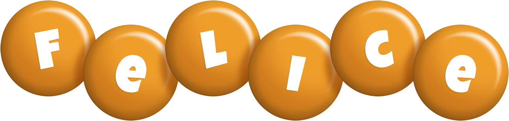 Felice candy-orange logo