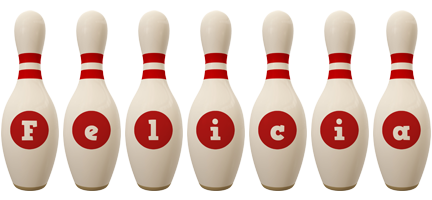 Felicia bowling-pin logo
