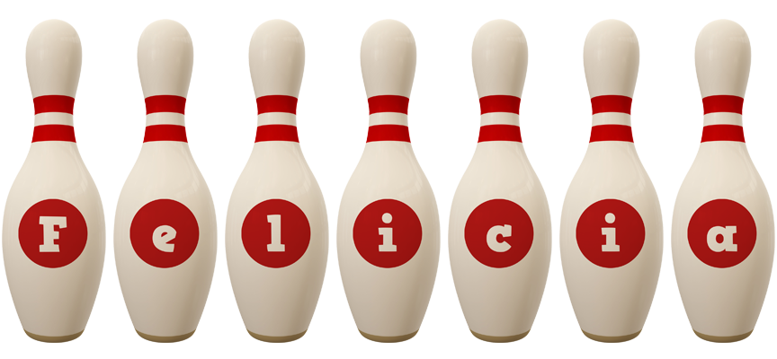 Felicia bowling-pin logo