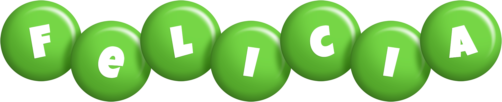 Felicia candy-green logo