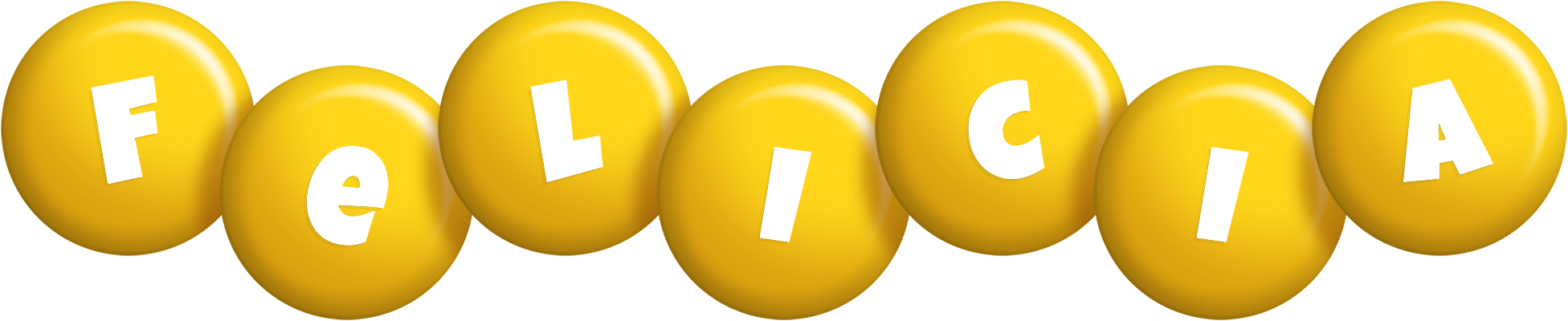 Felicia candy-yellow logo