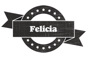 Felicia grunge logo