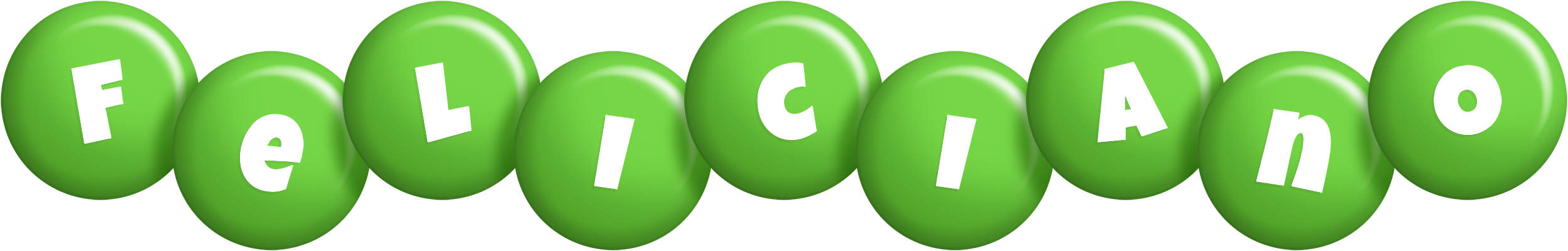 Feliciano candy-green logo