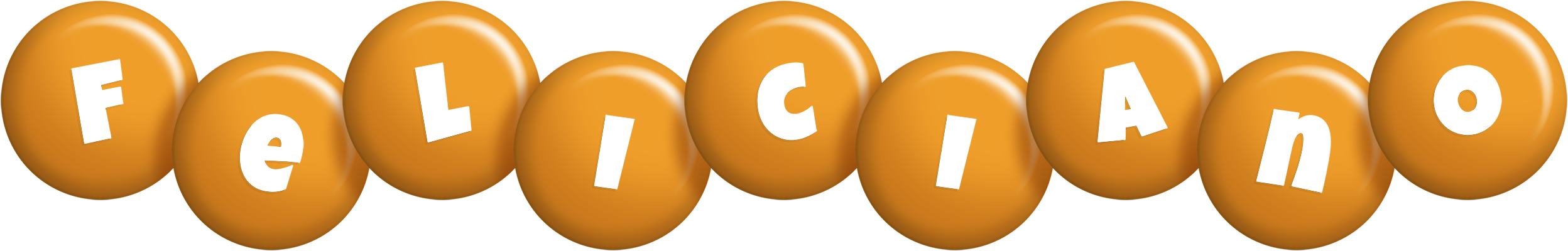 Feliciano candy-orange logo