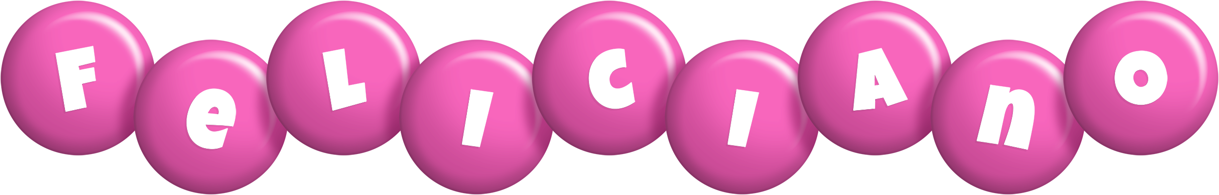 Feliciano candy-pink logo
