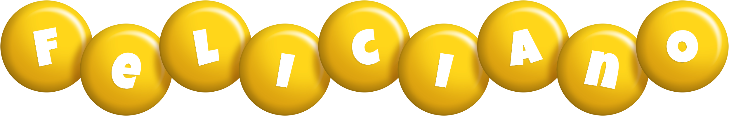 Feliciano candy-yellow logo