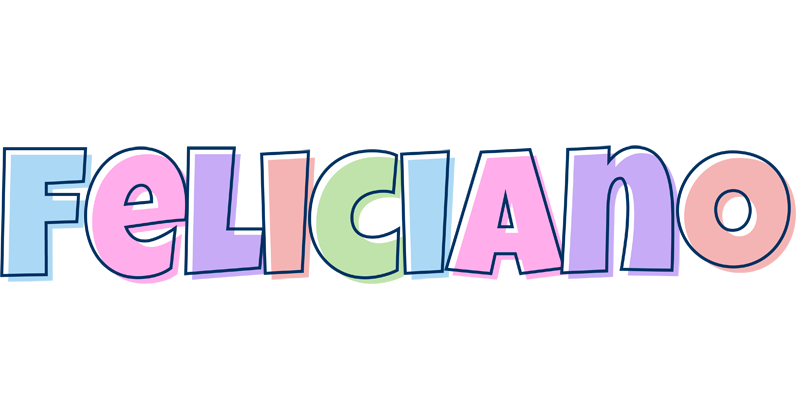Feliciano pastel logo