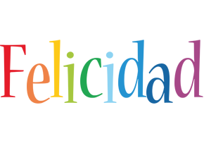 Felicidad birthday logo