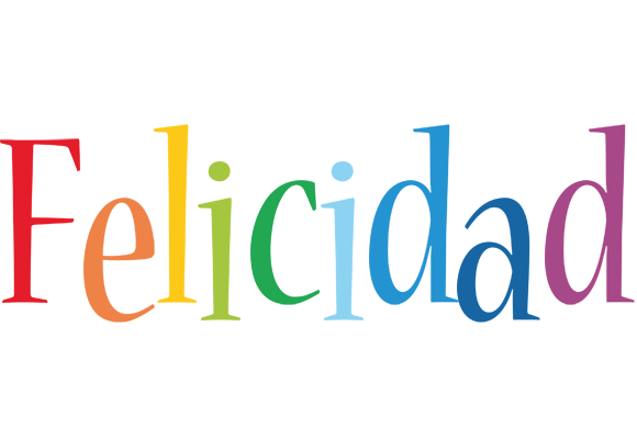 Felicidad birthday logo