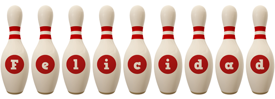 Felicidad bowling-pin logo