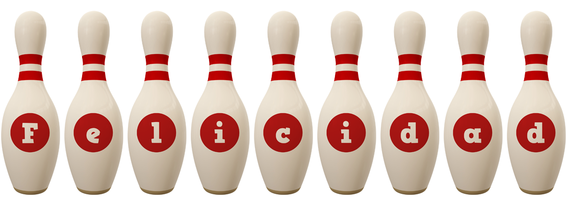 Felicidad bowling-pin logo