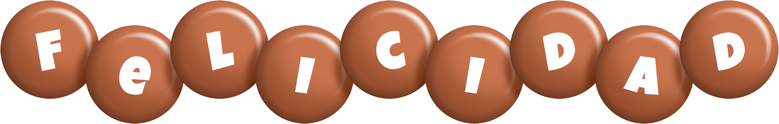 Felicidad candy-brown logo