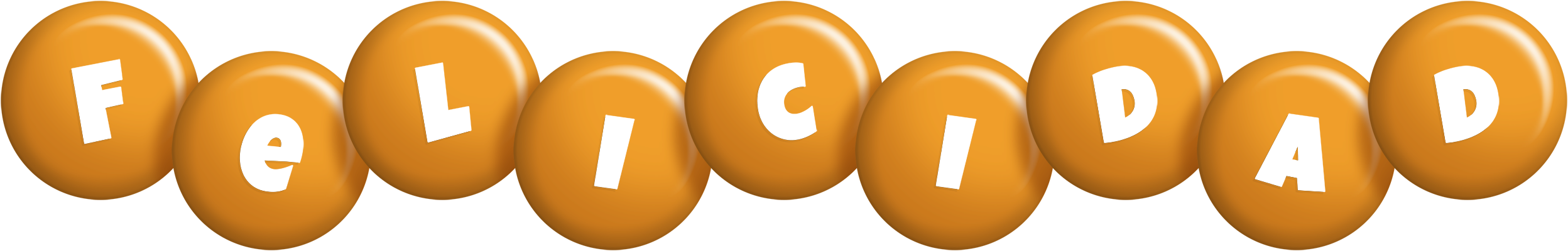 Felicidad candy-orange logo
