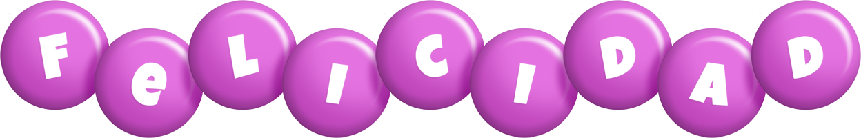 Felicidad candy-purple logo