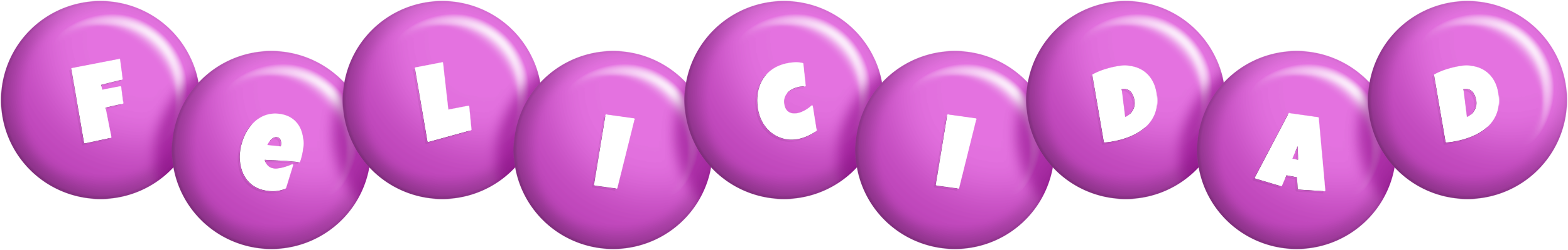 Felicidad candy-purple logo