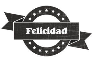 Felicidad grunge logo