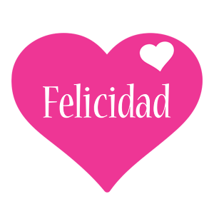 Felicidad love-heart logo