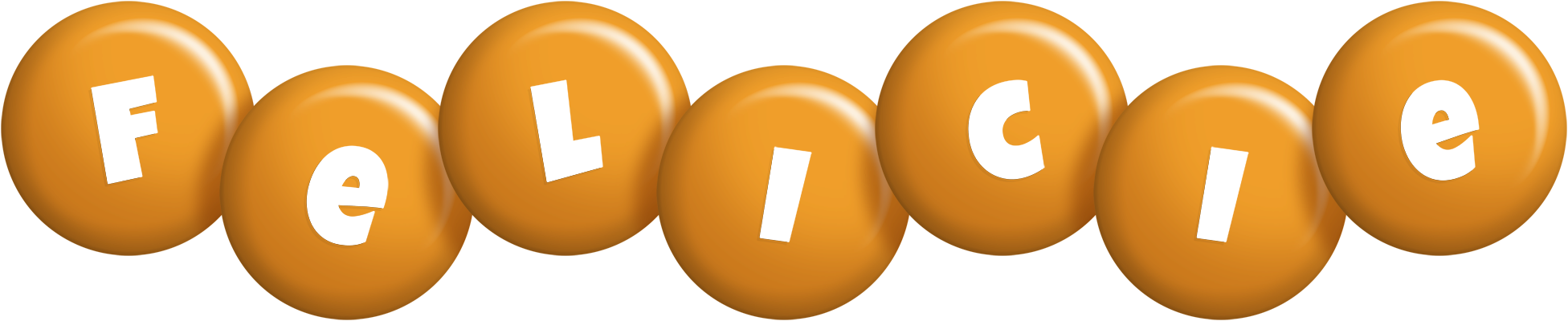 Felicie candy-orange logo