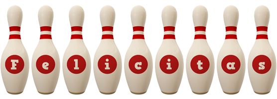 Felicitas bowling-pin logo