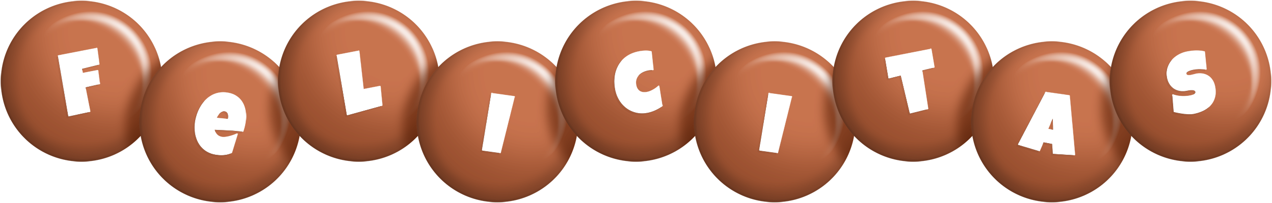 Felicitas candy-brown logo