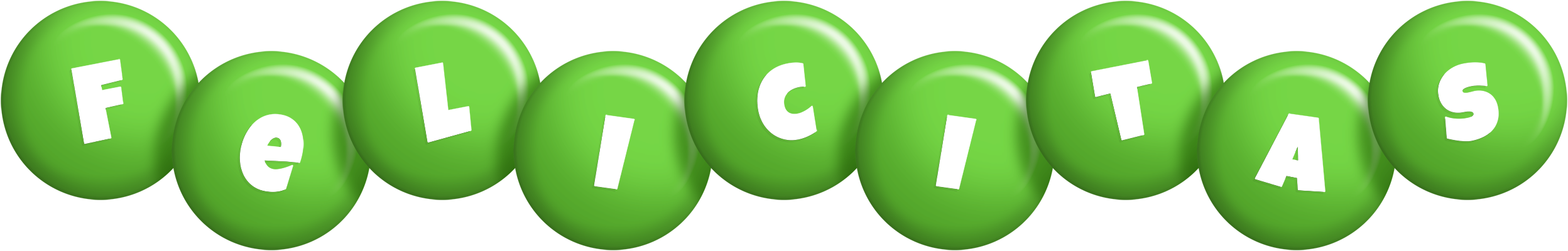 Felicitas candy-green logo