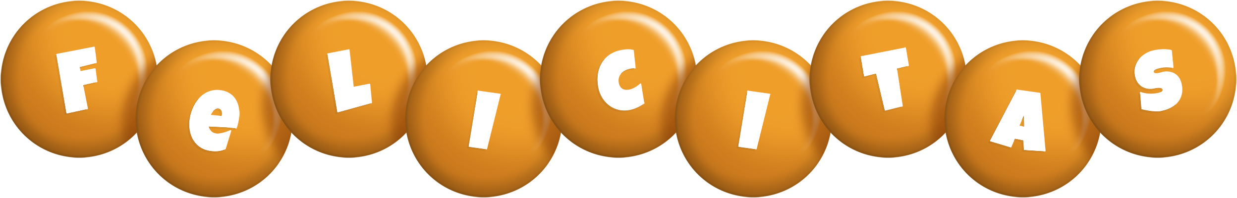 Felicitas candy-orange logo