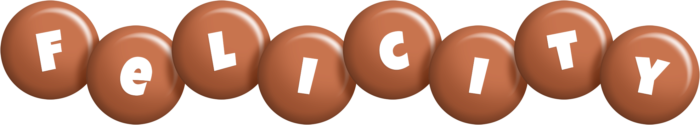Felicity candy-brown logo