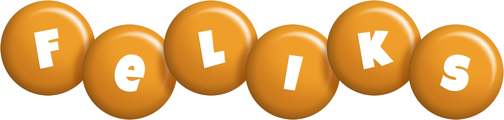 Feliks candy-orange logo