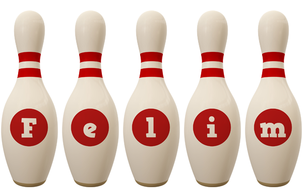 Felim bowling-pin logo