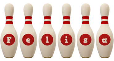 Felisa bowling-pin logo