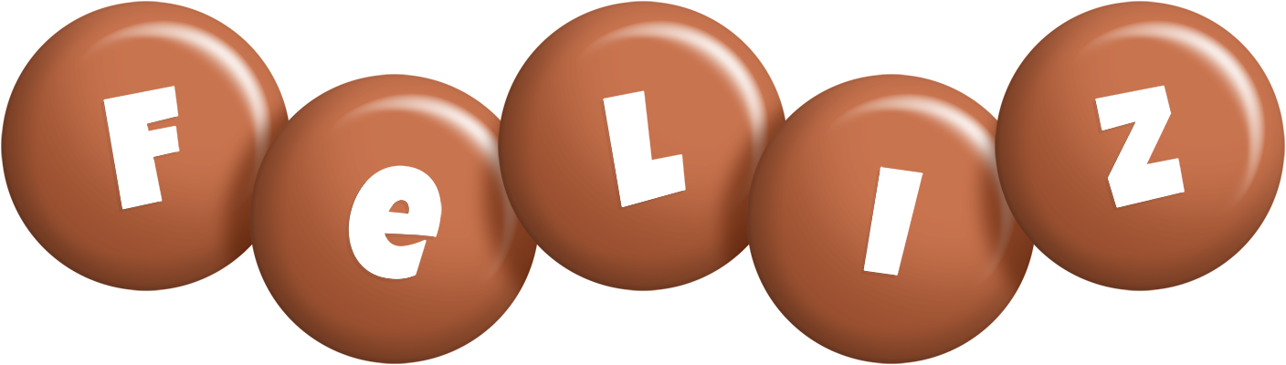 Feliz candy-brown logo