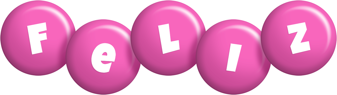 Feliz candy-pink logo